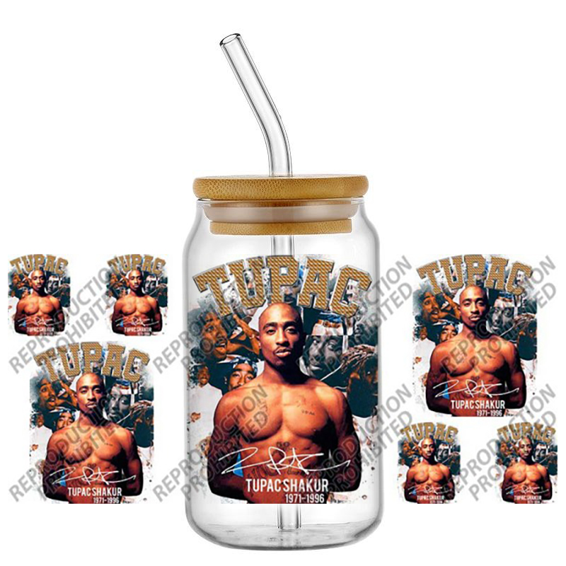Rdta Tank Glass - Popüler Rapçi Süperstar TUPAC 2Pac 16oz